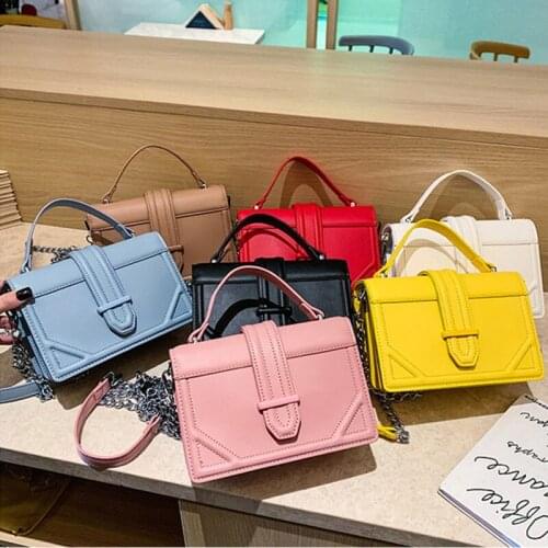 2020 New fashion mini korean shoulder messenger bags women handbags small square chain handbag