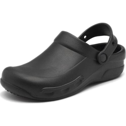 New Arrivals Kitchen Chef Shoes Anti-slip Waterproof Oil-Proof Cook Work Shoes Slip On Resistance Casual Kitchen Clogs Size39-44