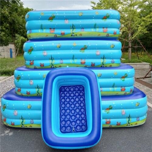 Thickened childrens inflatable swimming pool Family swimming pool Adult plastic pools Baby amusement park dropshipping