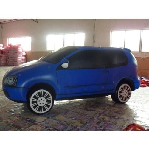 Blue inflatable advertising car model