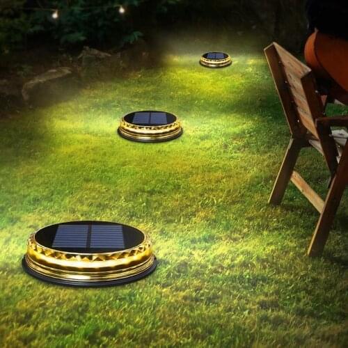 Solar Garden Lights 8/17LED Solar Led Light Outdoor Waterproof Solar Lamp Underground Sensing Landscape Lights for Lawn Pathway