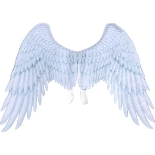Halloween Decoration Non-Woven Fabric 3D Angel Wings Halloween Theme Party Cosplay Costume Accessories For Adults Men Women