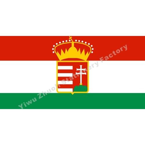 Hungary kingdom 1869 Flag 150X90cm (3x5FT) 120g 100D Polyester Double Stitched High Quality Banner Free Shipping