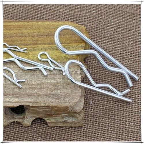 2.5mm*45mm Zinc Plated Spring Steel Spring Cotter Lock R Pin 100pcs/lot