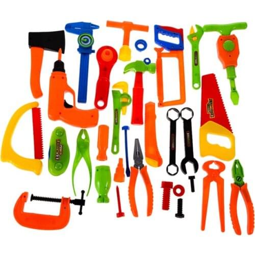 32PCS Repair Tools Toys Plastic Fancy Dress Instruments Toy Kit Tools for Children