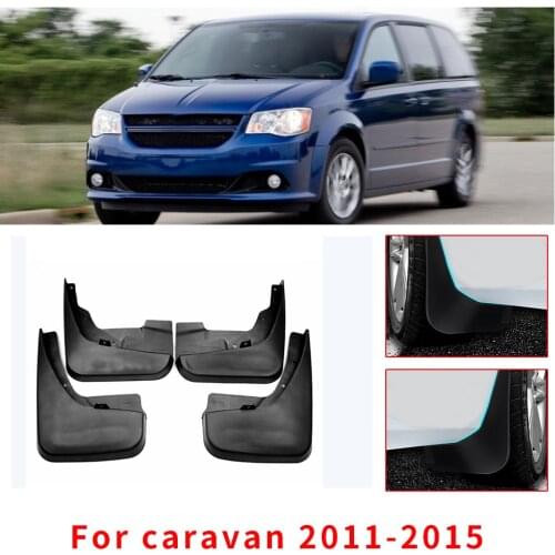 Car Mud Guards For Dodge Caravan 2011 2012 2013-2015 Front Rear Splash Guards Over Fender Kit Car Styling Fender Accessories