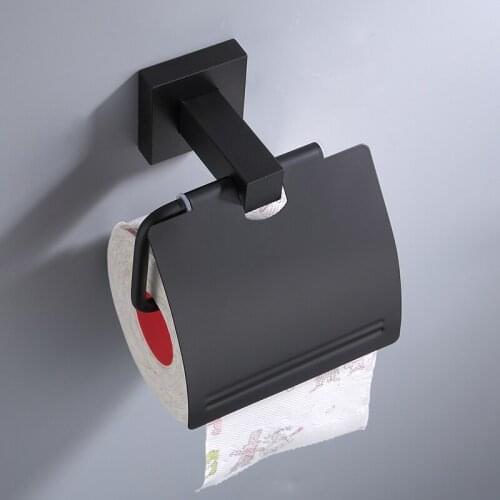 Toilet Paper Holder Bathroom Paper Holder Bathroom Space Aluminum Paper Roll Holder Tissue Box