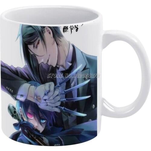 Body Coffee Mugs Pattern Coffee Mug 330ml Milk Water Cup Creative Fathers Day Gifts Demon Anime Anime Butler Kuroshitsuji Season