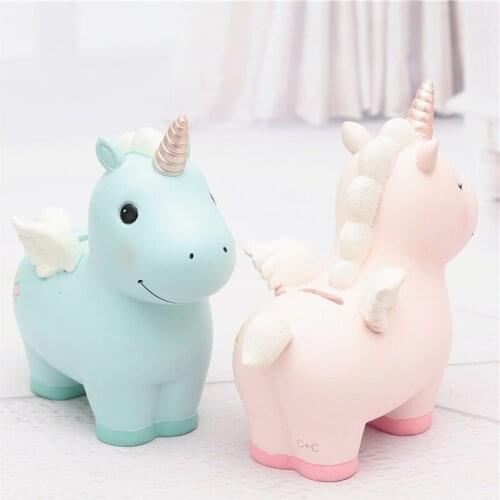 Cartoon Piggy Bank Money Box Resin Cute Animal Kids Toy Gifts Home Decoration Birthday Gift Saving Cash Coin Money Bank