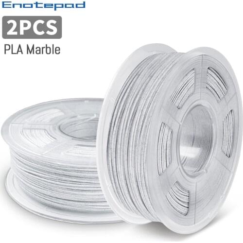 PLA Marble Filament 3D Printer Print Filament 2Rolls/Set Plastic 3D Printing Materials Suitable for printing nozzles above 0.5mm