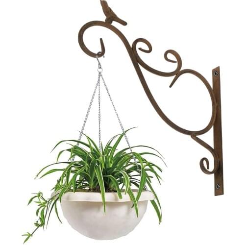 NEW Hanging Plants Bracket European Style Wall Planter Hooks Flower Pot Iron Lanterns Hanger For Garden Outdoor Indoor Patio