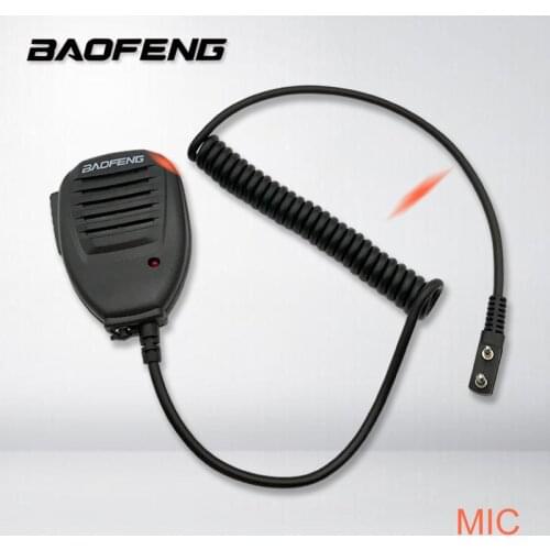 Original Baofeng Radio Speaker Mic Microphone PTT for Portable Two Way Radio Walkie Talkie UV-5R UV-5RE UV-5RA Plus UV-6R