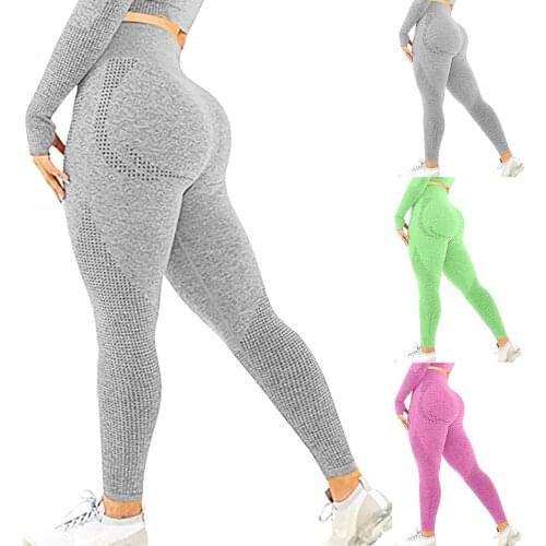 Sexy Yoga Seamless Pants Women Sports Clothes Stretchy High Waist Athletic Exercise Hip-lifting Sports Fitness Leggings Pants