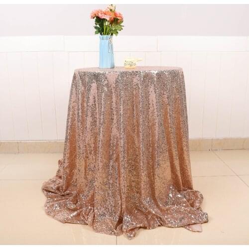 Multi Color Size Sequin Tablecloth Glitter Round&Rectangula Table Cloth For Wedding Birthday Party Home Decor Silver Table Cove