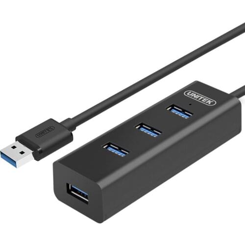 UNITEK Y-3075 USB3.0 splitter high-speed expansion delayed four USB3.0 hub with power supply port hub Free shipping