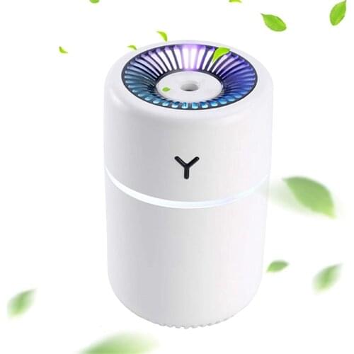 Small Humidifier Plants 260ml USB Mini Cute Car Bedroom Humidifiers Auto Shut Off with Night Light For Travel Office