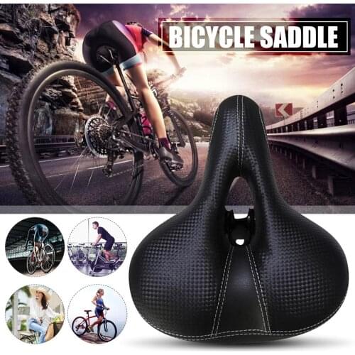 Bicycle Cycling Saddle MTB Bike Seat Wide Soft Pad Comfort Road Bike Rainproof