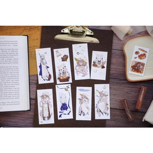 Fairy White Witch Washi Tapes Bullet Journal Masking Tape Adhesive Tape DIY Scrapbooking Washi Stickers