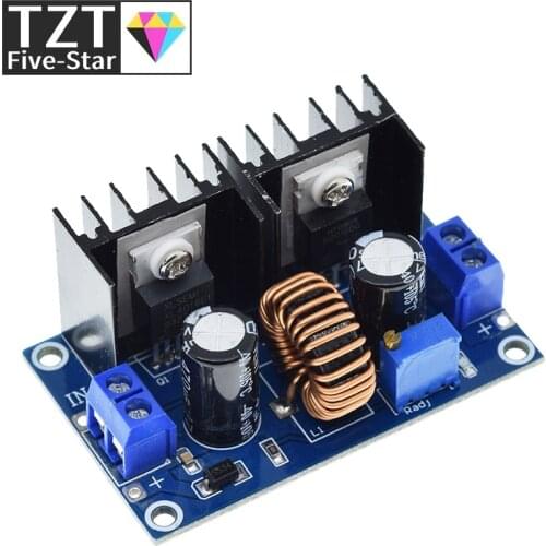 TZT MH-ET LIVE Max 8A 200W DC-DC Step Down XL4016 PWM Adjustable 4-40V To 1.25-36V Step-Down Board Module