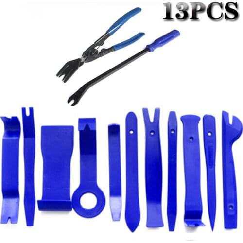 Auto Door Clip Panel Trim Removal Pry Tool 7PCS Clip Panel Trim Tool for Car Interior Dash Radio Audio Installer