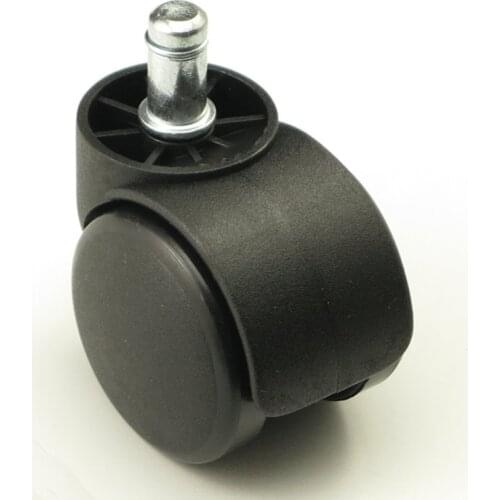 Black Plastic Replacement Swivel Casters 50mm Office Revolving Chair Sofa Wheels Rolling Roller Caster Furniture Hardware