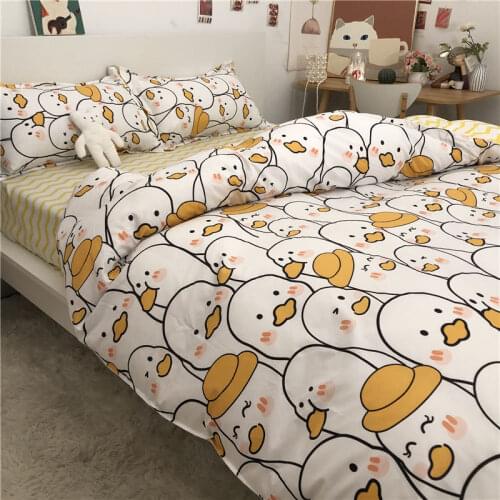 Fashion Bedding Set for Boys Girls Soft Bed Linen Sheet Plaid Duvet Cover Single Double Queen Quilt Covers Sets Bedclothes
