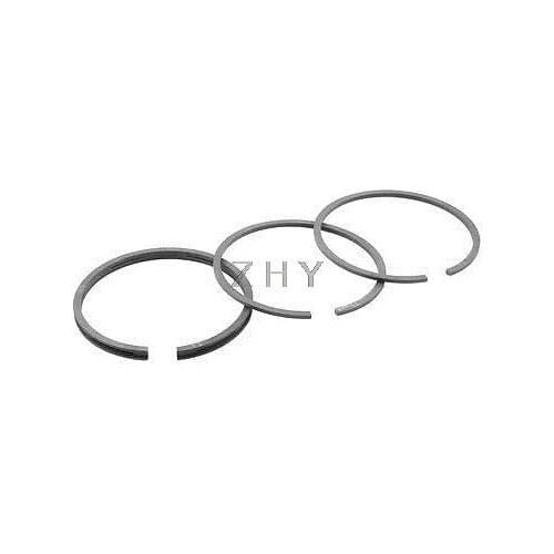 Black Metal 47mm Inside Diameter Balance Sealing Piston Ring Set 3 in 1
