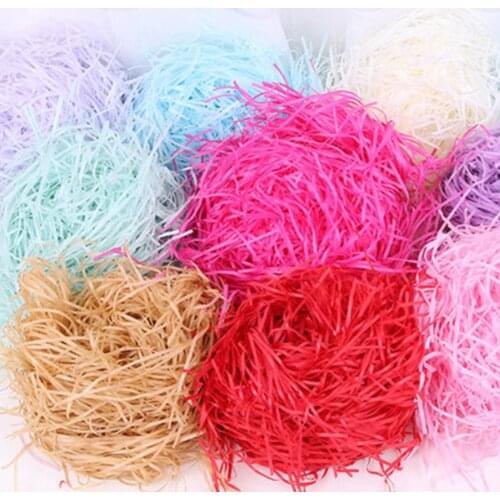 Colorful Shredded Crinkle Paper Filling Material Candy Box DIY Packaging Gift Wedding Marriage Birthday Party Decoration