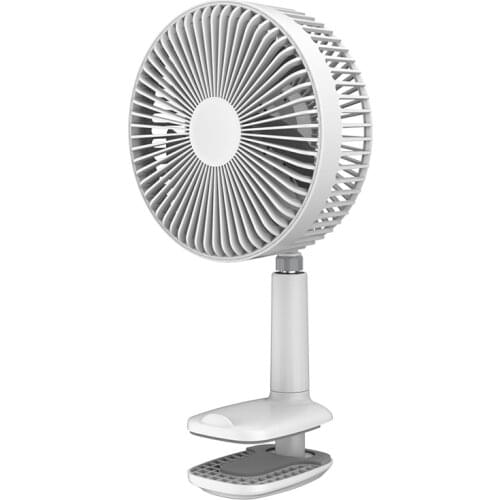 F8 Multi-Function Clip Fan Portable Retractable Mini Electric Fan Desktop Office USB Fan Can Shake Head Silent Fan