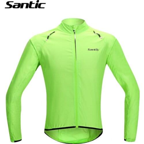 Men Raincoat Windproof Sun Protection Fluorescent Green Long Sleeve UPF30 Cycling Jacket Waterproof Summer M5C07015V