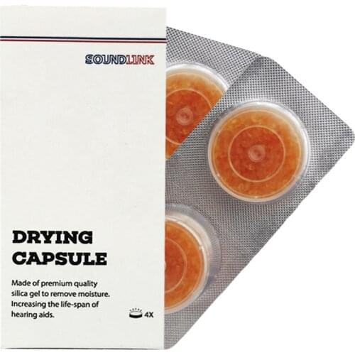 Hearing Aid Drying Capsules Desiccant Dehumidifier (2 Boxes/ 4 Cards)