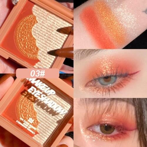 3 Color Eye Shadow Palette Pearly Glitter Earth Color Sequins Color Matching Matte Eyeshadow Makeup TSLM1