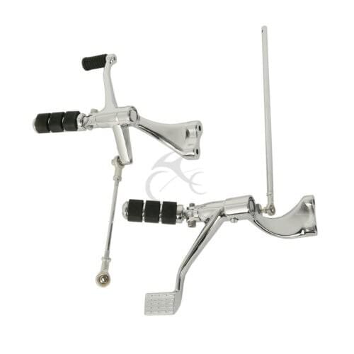 Forward Control Foot Peg Lever Linkage For Harley Sportster XL883L XL1200T 14-17 Iron 2014-2017 Chrome