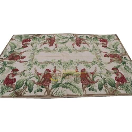 Hand-woven Abramson Style Needle Point Carpet 100% Wool Hand-knotted Aubusson Designs Point Eastern Area Carpets