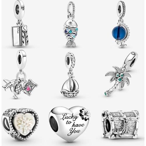 Free Shipping 100% 925 Sterling Silver Beaded Sparkling Heart Charm Fit Pandora Bracelet Luxury Fashion Heart Beads DIY Jewelry