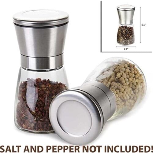 Manual Pepper Grinder Salt And Pepper Grinder Multi-purpose Seasoning Bottle Kitchen Accessories Cooking Tools Portable