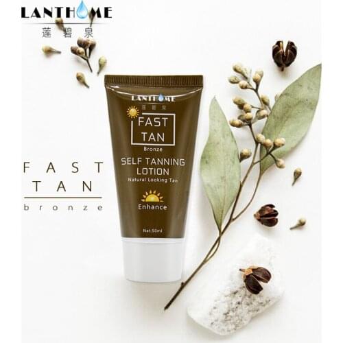 Self Tanning Lotion Mitt for Bronzer Face Body Solarium Cream For Day Tanning Sun Block Natural Looking Tan Enhance