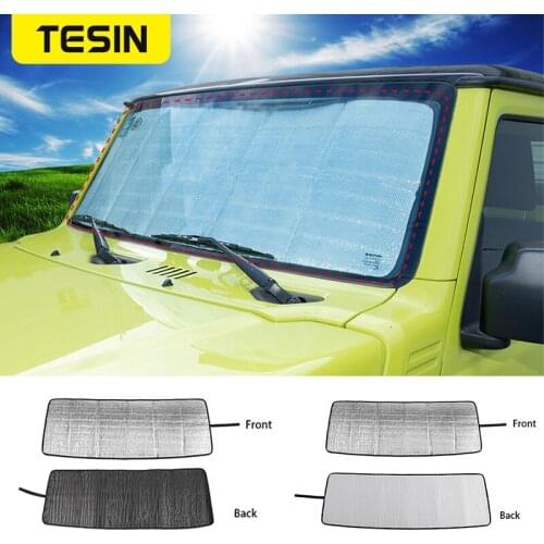 TESIN Windshield Sunshades For Suzuki Jimny JB74 Car Front Windshield Sun Visor Cover Accessories For Suzuki Jimny 2019 2020