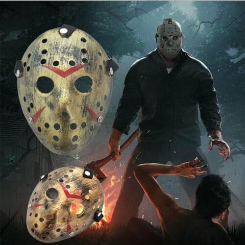 Movie Hockey Mask Jason Voorhees Friday The 13th Horror Scary Mask Halloween Party Cosplay Masks for Adult Men Halloween Gift