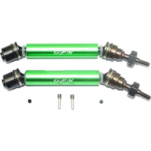 Hardened Retractable CVD Front Universal Joint Driveshaft Set for Traxxas Rustler 4X4 RC Car Accessories Parts