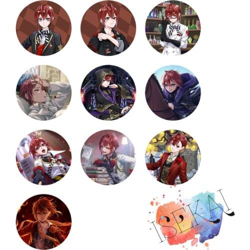 Twisted Wonderland Game Riddle Rosehearts Collection Heartslabyul Metal Badge Brooch Pins