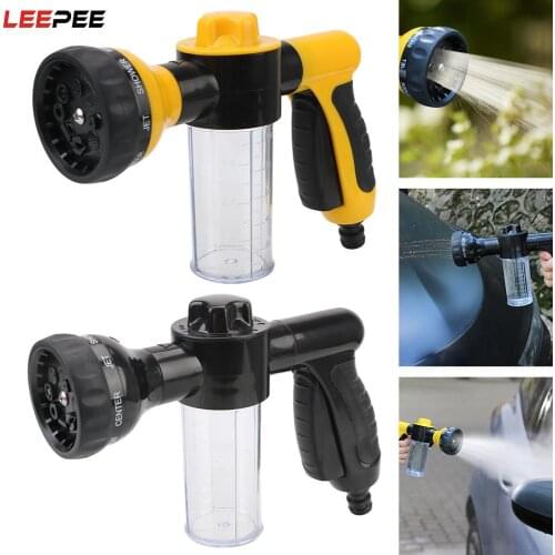 Water Gun Nozzle Jet Cleaning Tool Wash Tools Portable Auto Foam Lance High Pressure 3 Grades Adjustable Car Washer Sprayer
