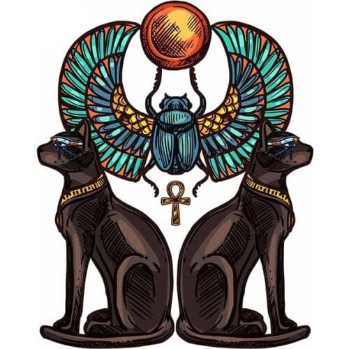 Funny Anime Cat Car Stickers Personality Waterproof Sunscreen Scratch-Proof Sticker Car Assessoires Decoration Kk13*10cm