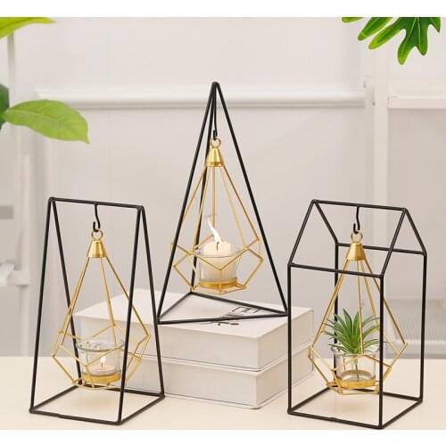 Gold Libra Creative Candlesticks Luxury Golden Metal Cup Candle Holders Figurines for Interior Home Decoration Housewarming Gift