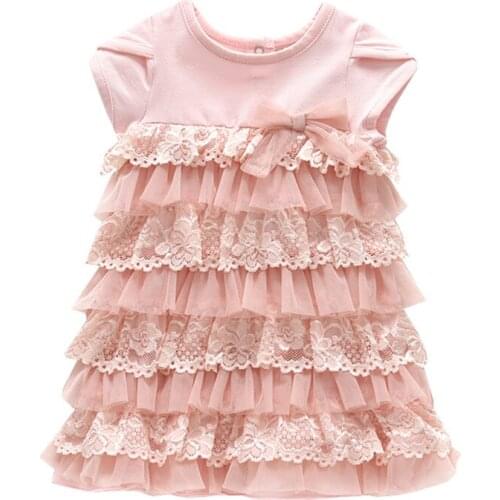 1 year birthday dress Infant Girls Petti Lace Pink Dress with Briefs Princess dress Baby Clothes
