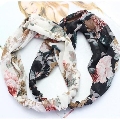 1pcs 2018 Women Headband Turban Spring Summer Print Flower Headbands Head Wrap Girls Cross Hairband Hair Accessories