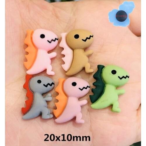Little Cute 1Pcs Cartoon Animals Dinosaur Garden Shoe Accessories Shoes Charms Fit Holes Wristband Kids Party gifts