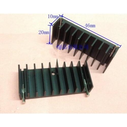 10pcs Heatsink 46*10*20mm LED heat dissipation aluminium block switch power supply high power toy cars electronic radiator