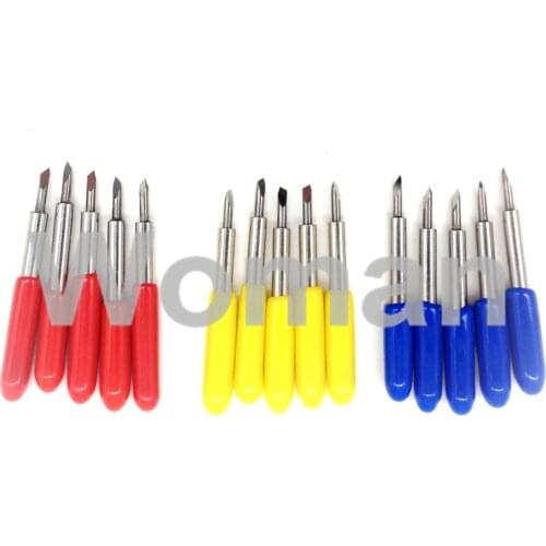15pcs 30 45 60degree Cutter Knife Blades 2mm for Roland Cricut Cutting Plotter