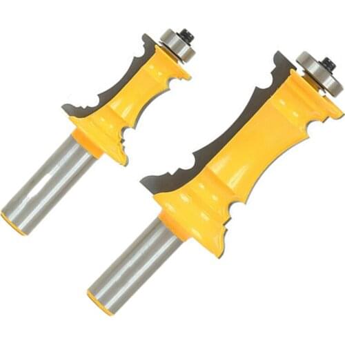 2Pcs Mitered Door & Drawer Molding Router Bit 1/2" Shank Router Bits Set For Woodworking Tools